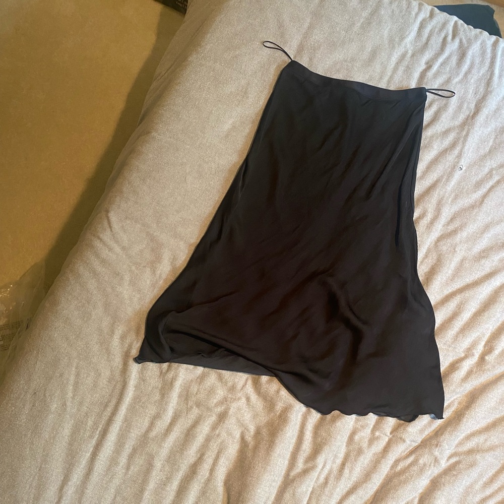 Free people satin midi skirt